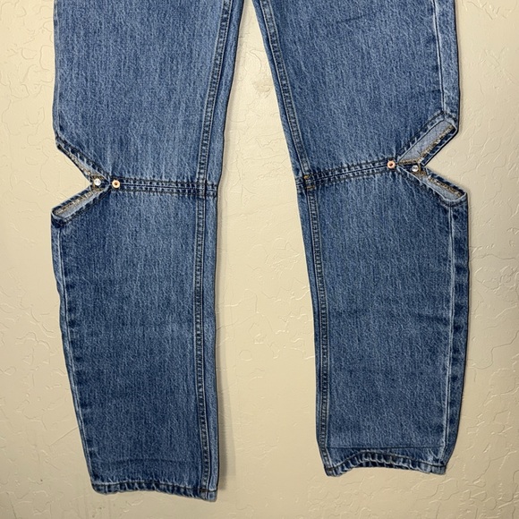 Still Here Cowgirl Women's Blue Straight Leg Jeans - Picture 4 of 11